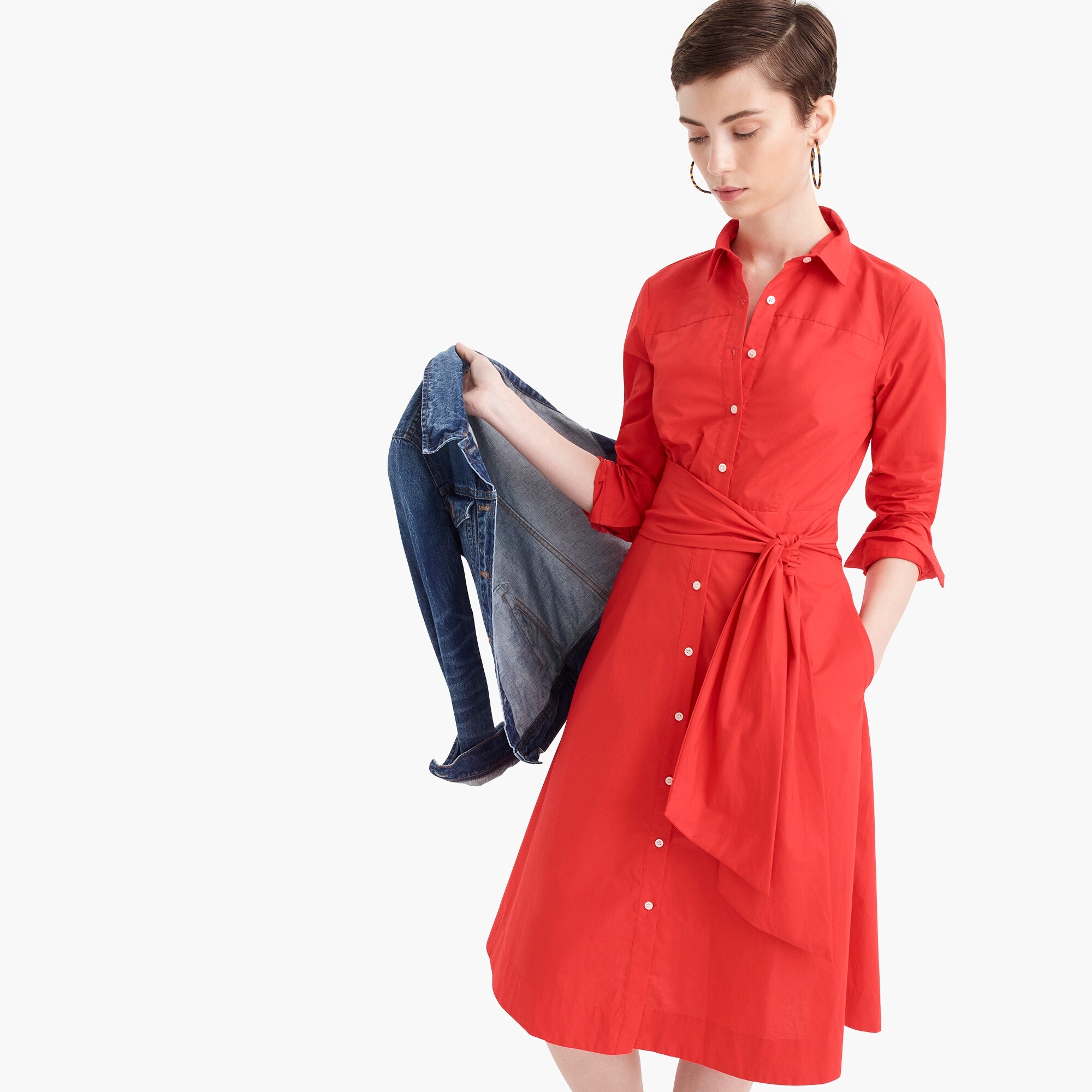 Red Shirt Dress